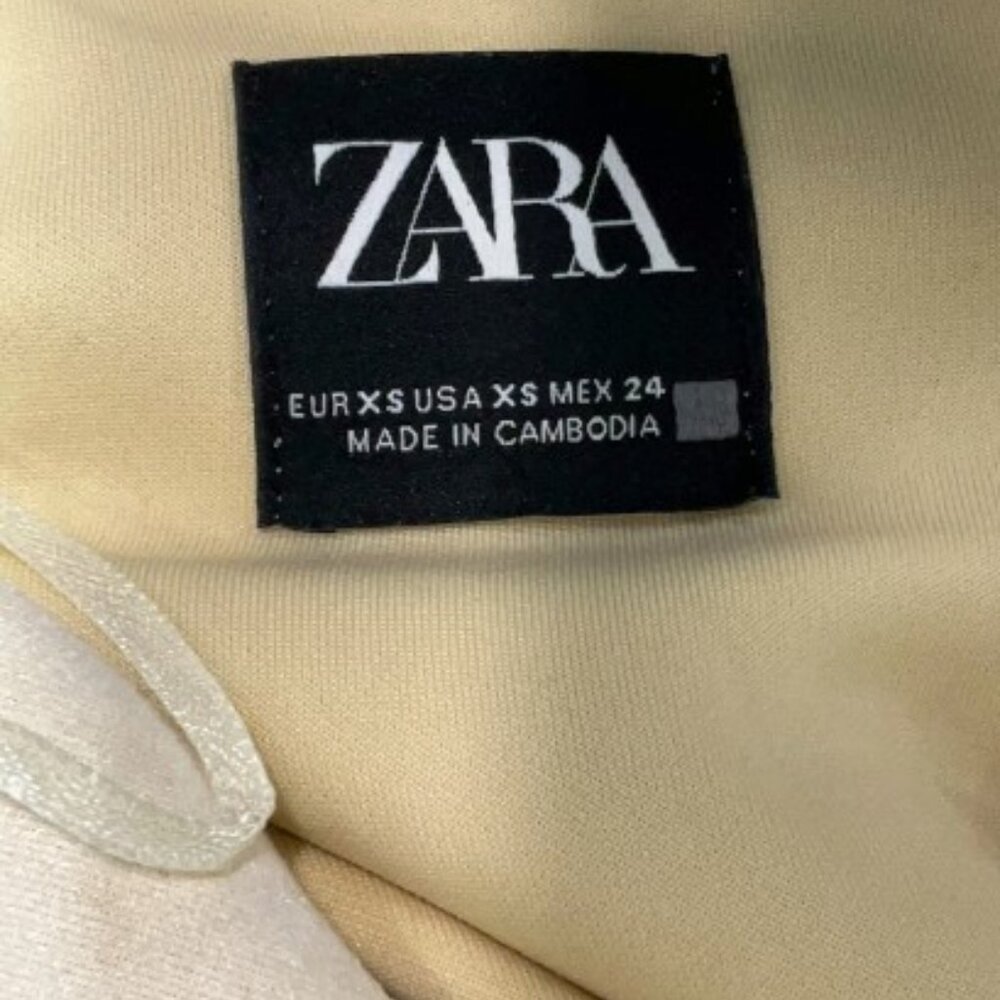 Zara white faux suede coat XS - good condition! - Picture 4 of 6